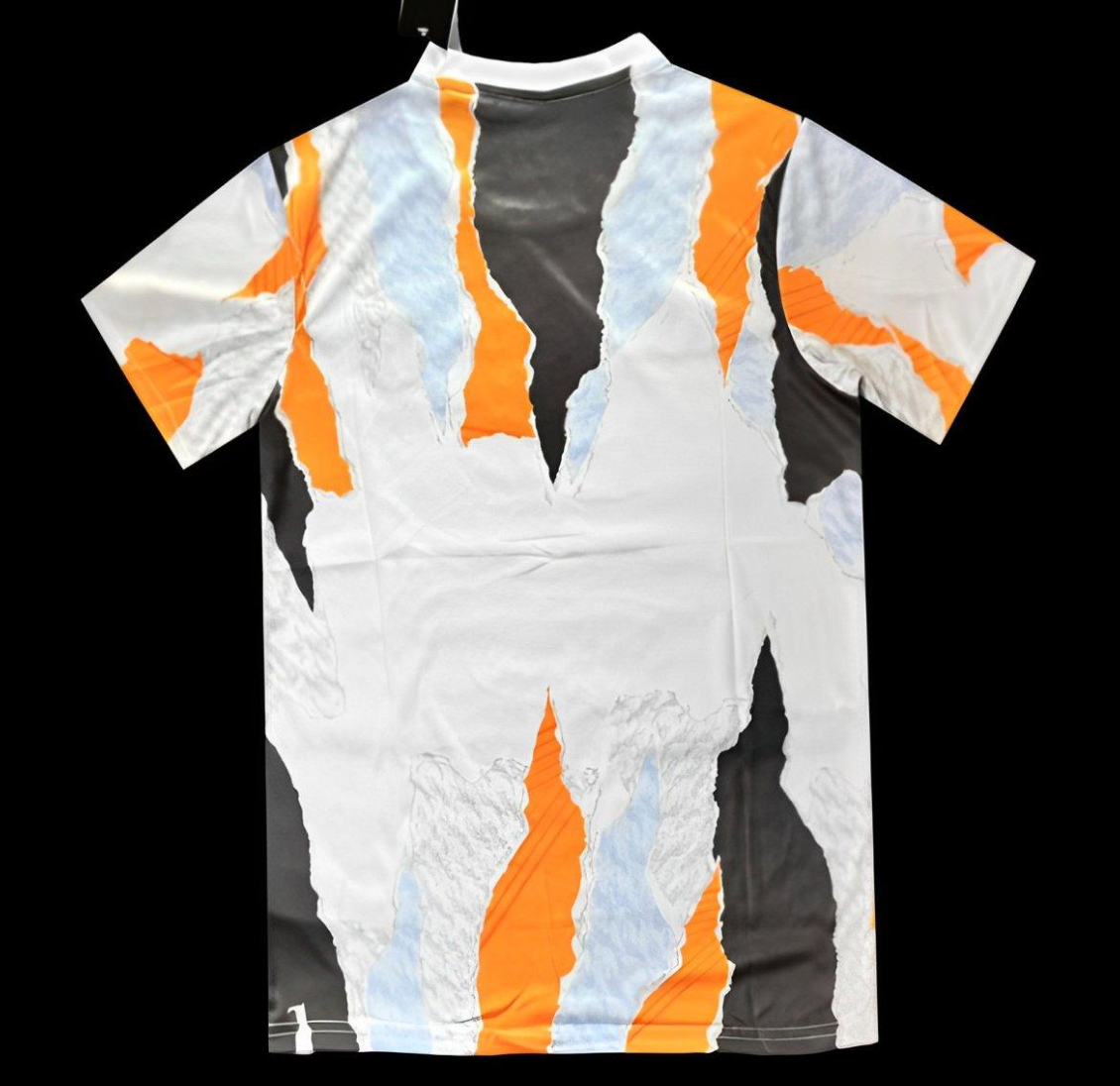 24/25 Real Madrid Adidas White Crew Orange Pre-Match