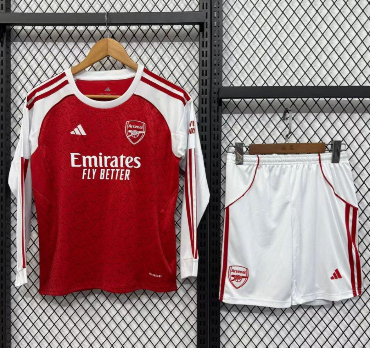 25/26 Kids Arsenal Home Long Sleeve