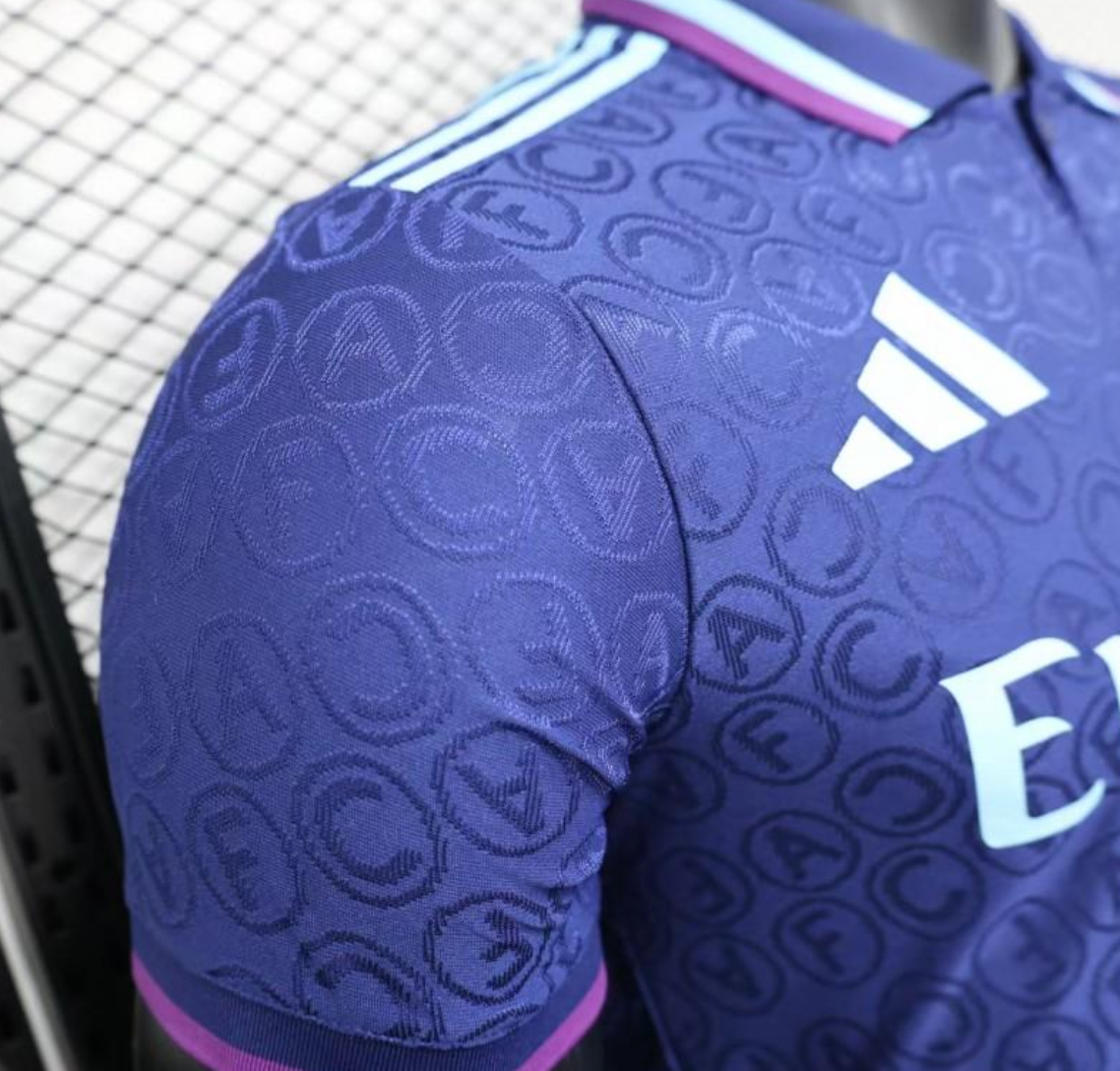 25/26 Arsenal Blue with Geometric Pattern