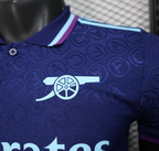 25/26 Arsenal Blue with Geometric Pattern