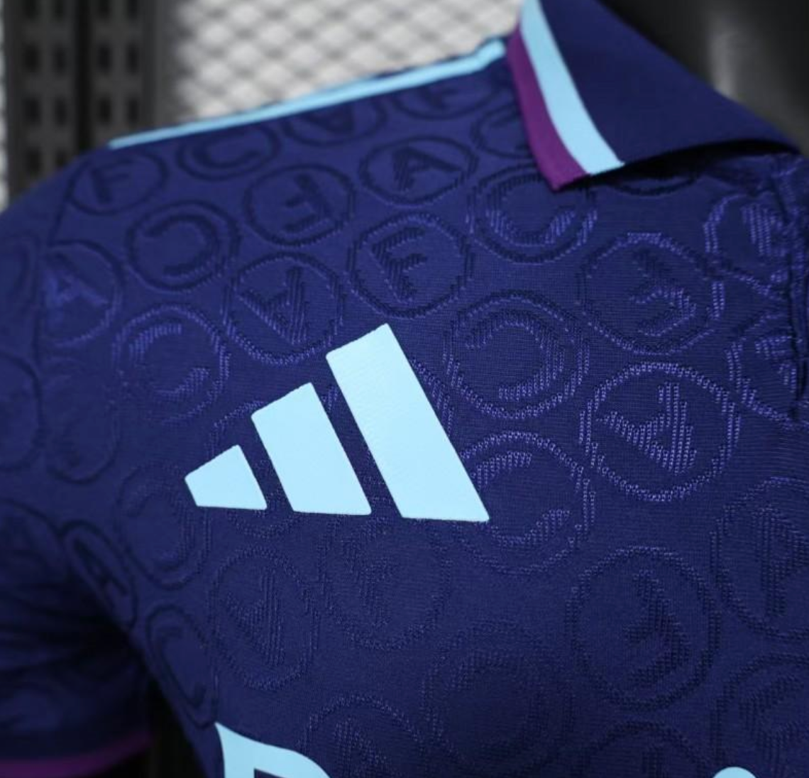 25/26 Arsenal Blue with Geometric Pattern
