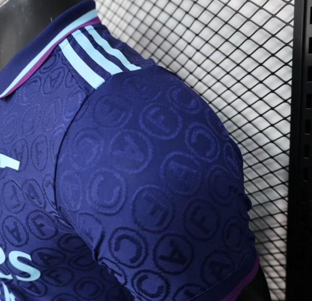 25/26 Arsenal Blue with Geometric Pattern