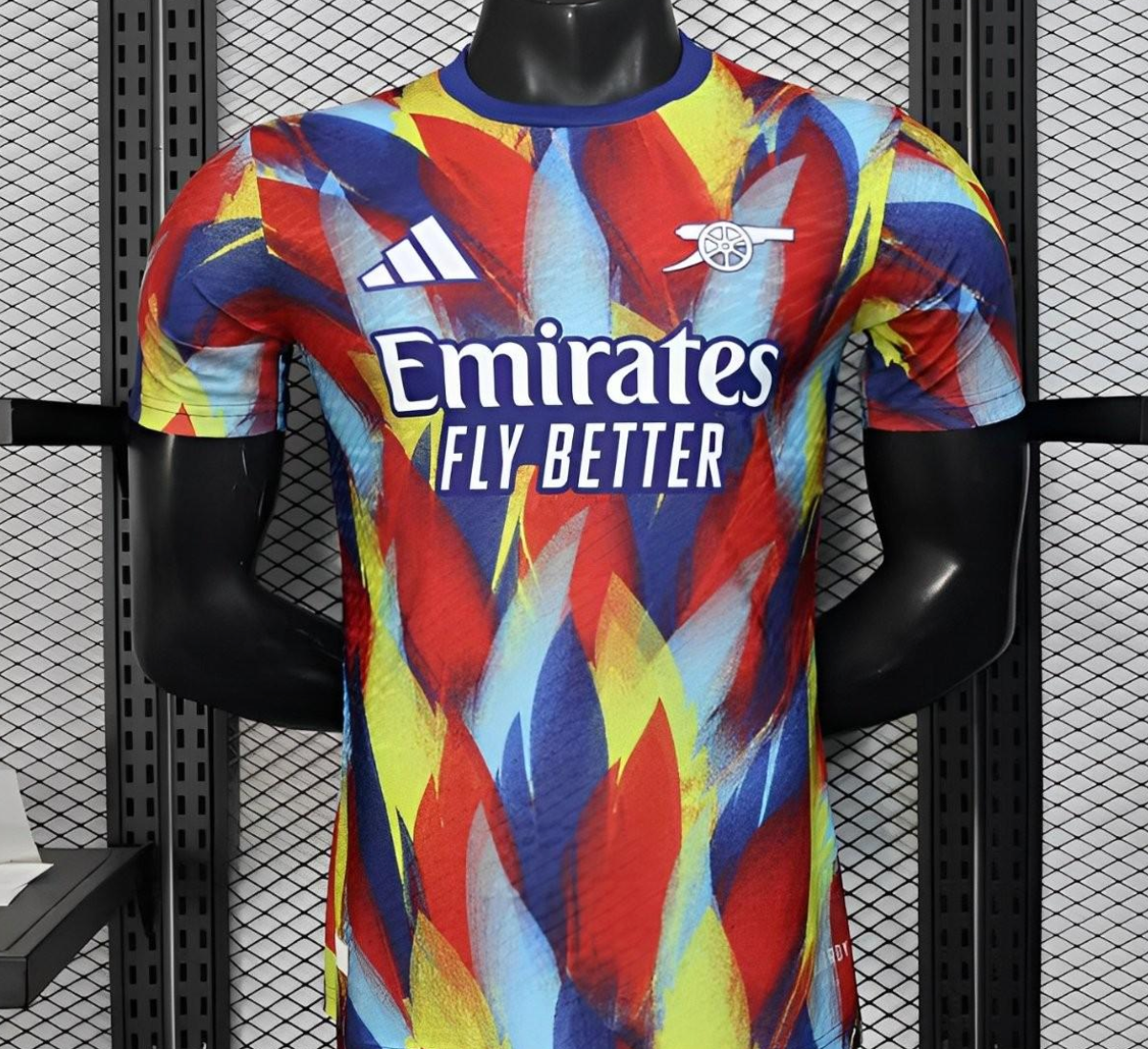 2023/24 Arsenal FC Pre-Match Colorful Geometric Pattern