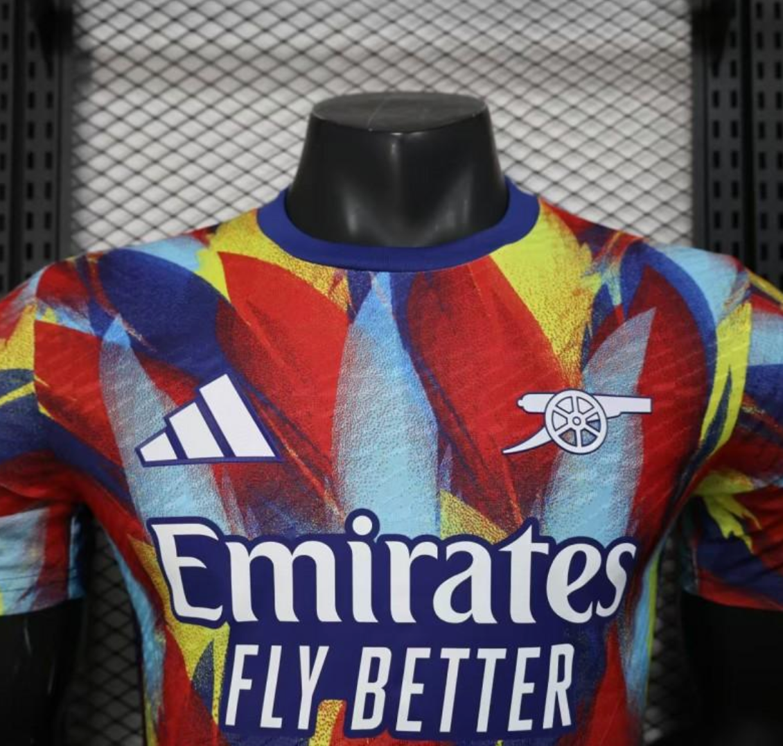 2023/24 Arsenal FC Pre-Match Colorful Geometric Pattern