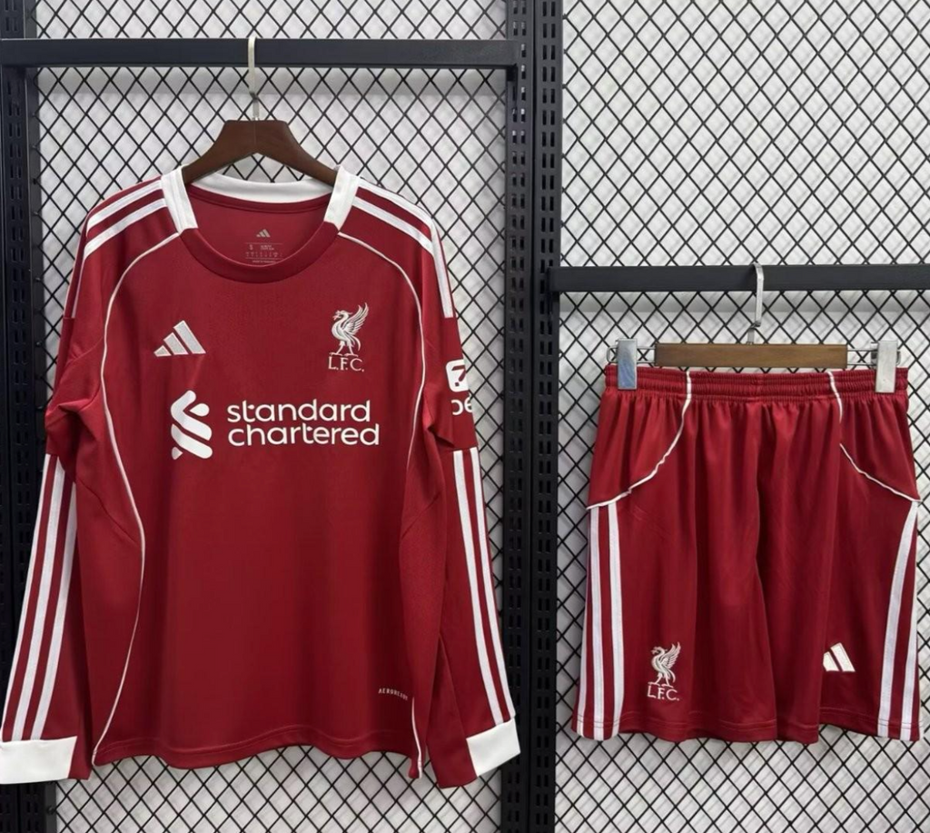 25/26 Kids Liverpool Home Long Sleeve