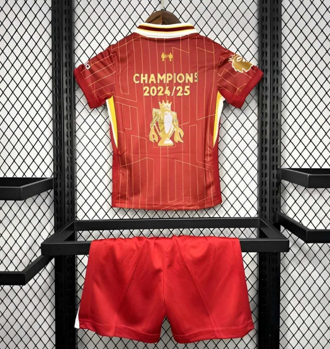 24/25 Kids Liverpool Home Jersey With Champion Printing