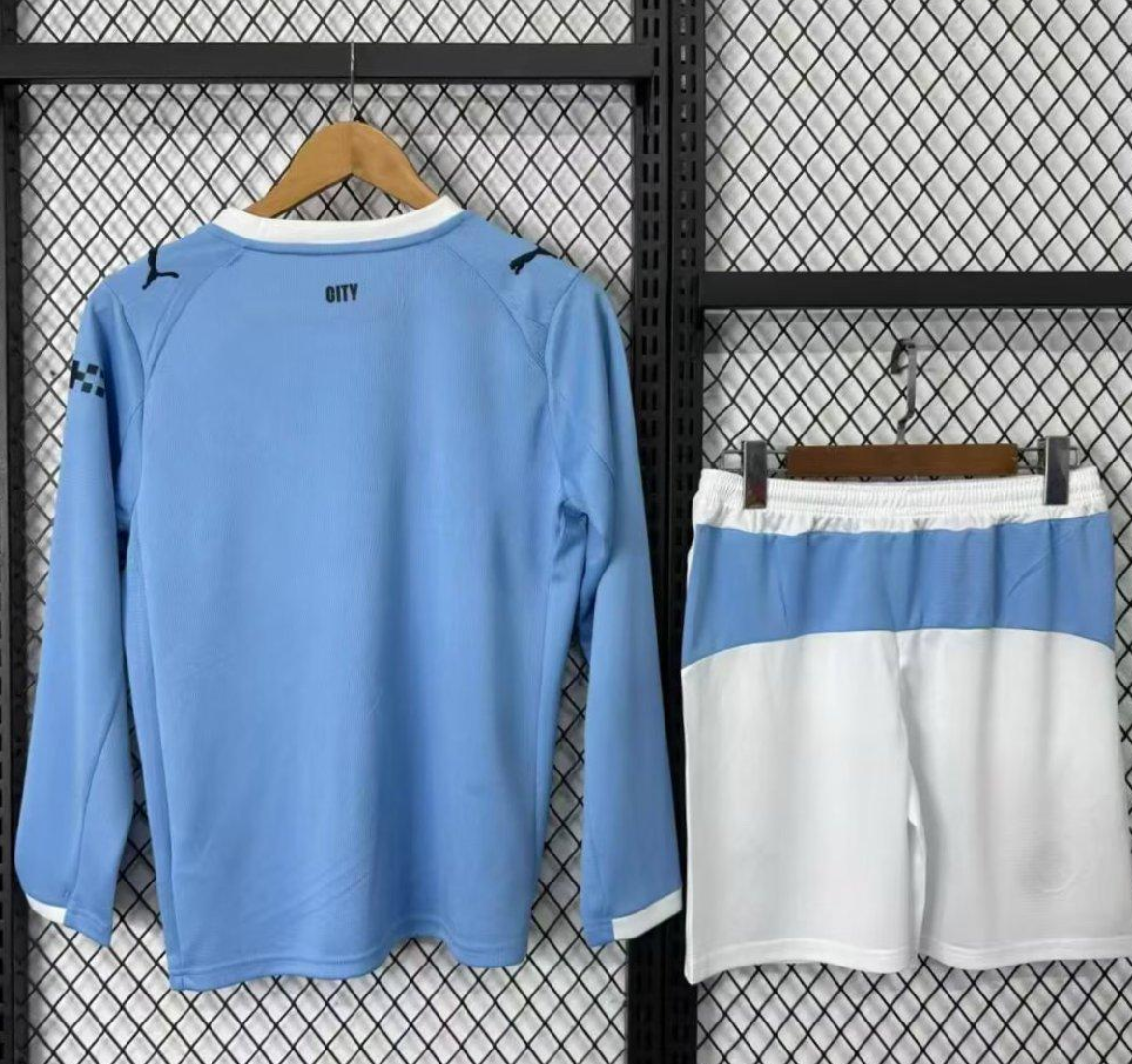 25/26 Kids Manchester City Home Long Sleeve