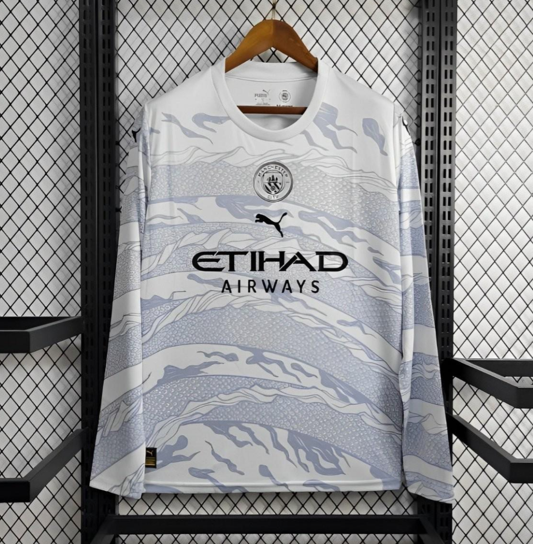 24/25 Manchester City Puma Year of the Dragon White Long Sleeve