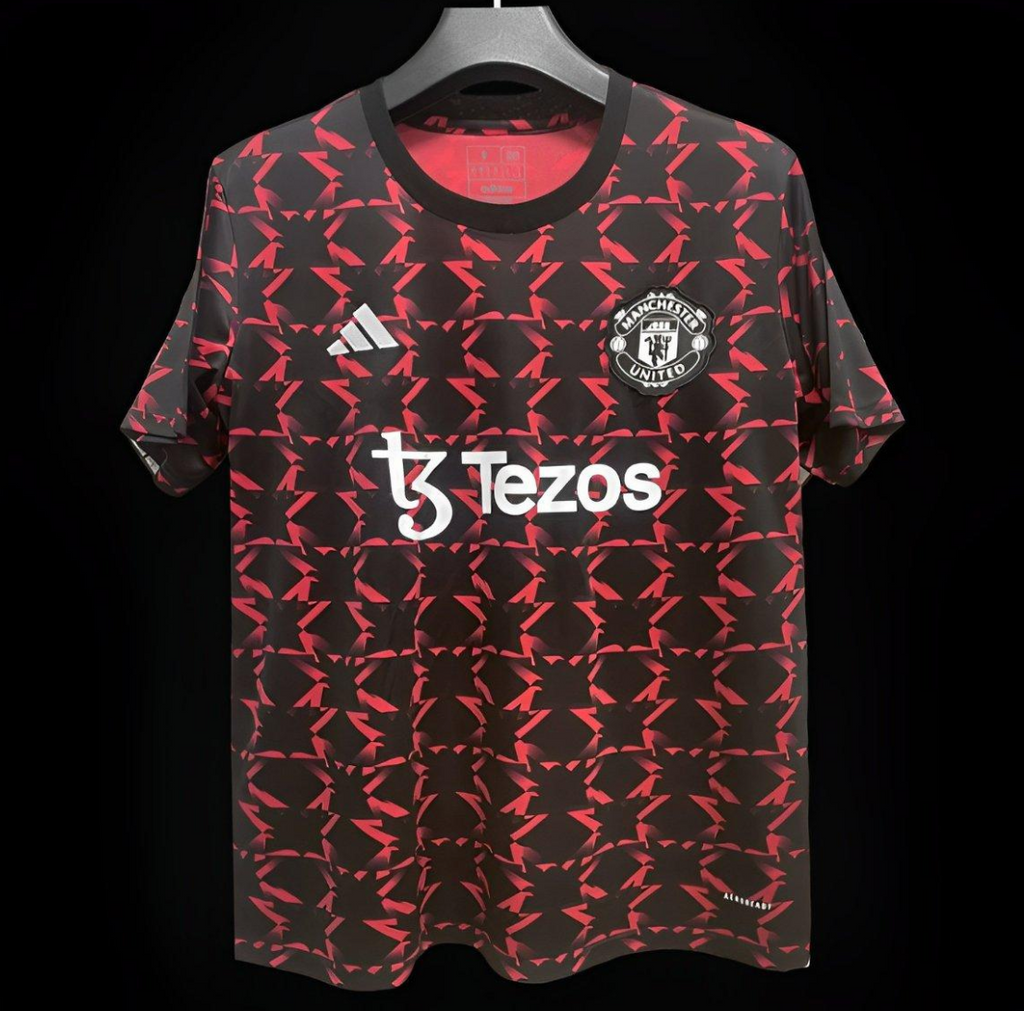 24/25 Manchester United M pattern Red/Black Pre-Match