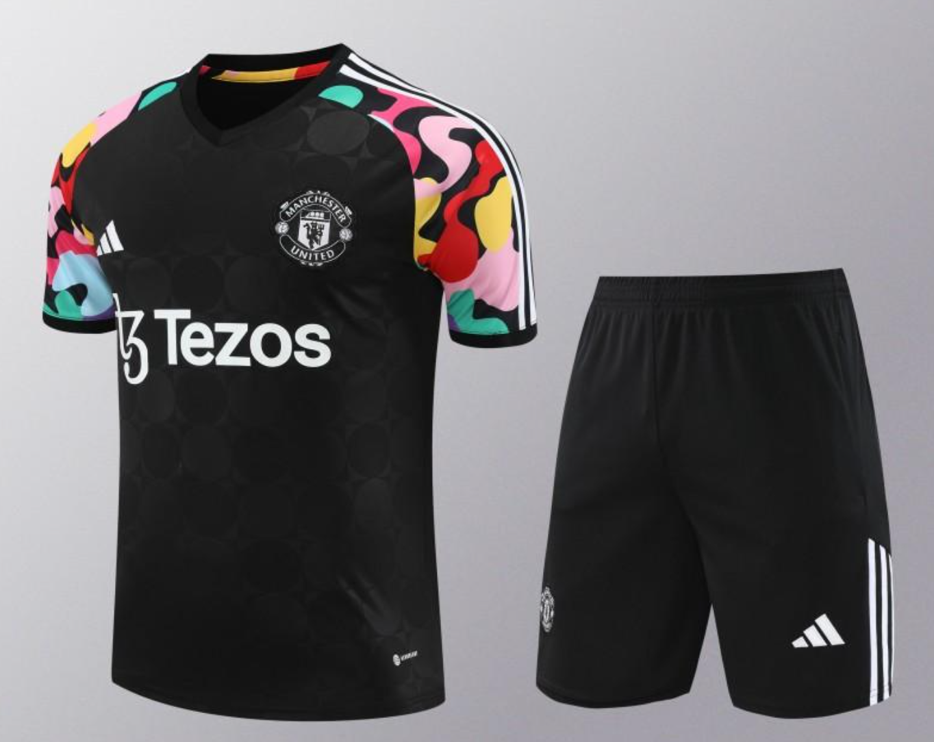 24/25 Manchester United Black Short Sleeve Jersey+Shorts