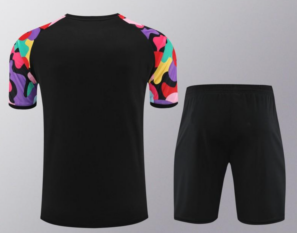 24/25 Manchester United Black Short Sleeve Jersey+Shorts