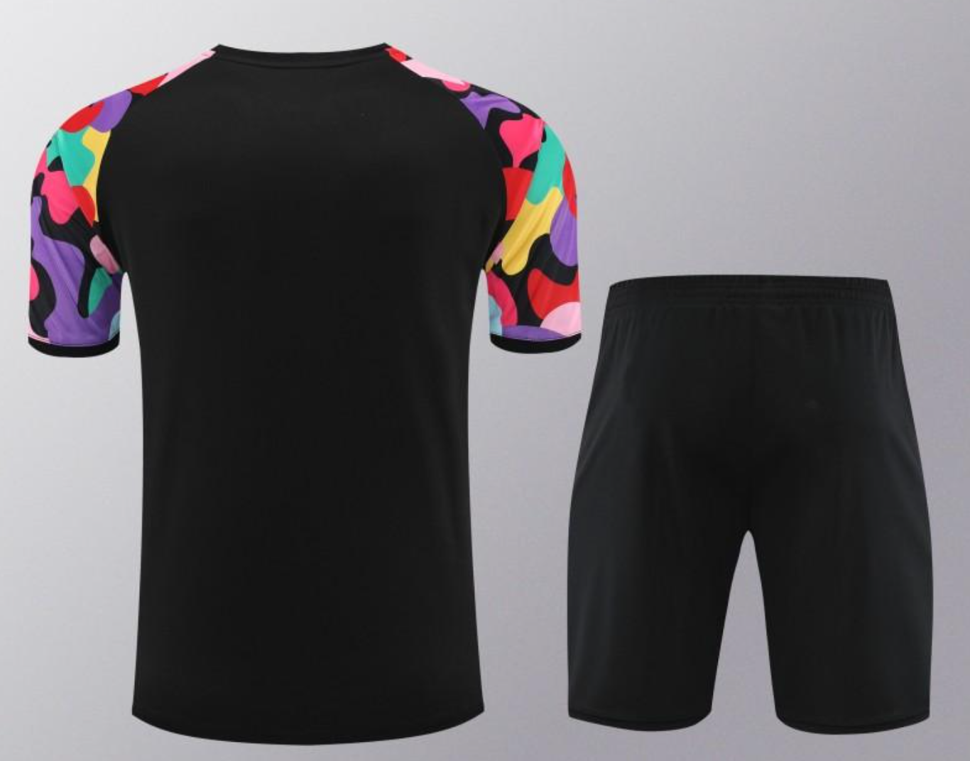 24/25 Manchester United Black Short Sleeve Jersey+Shorts