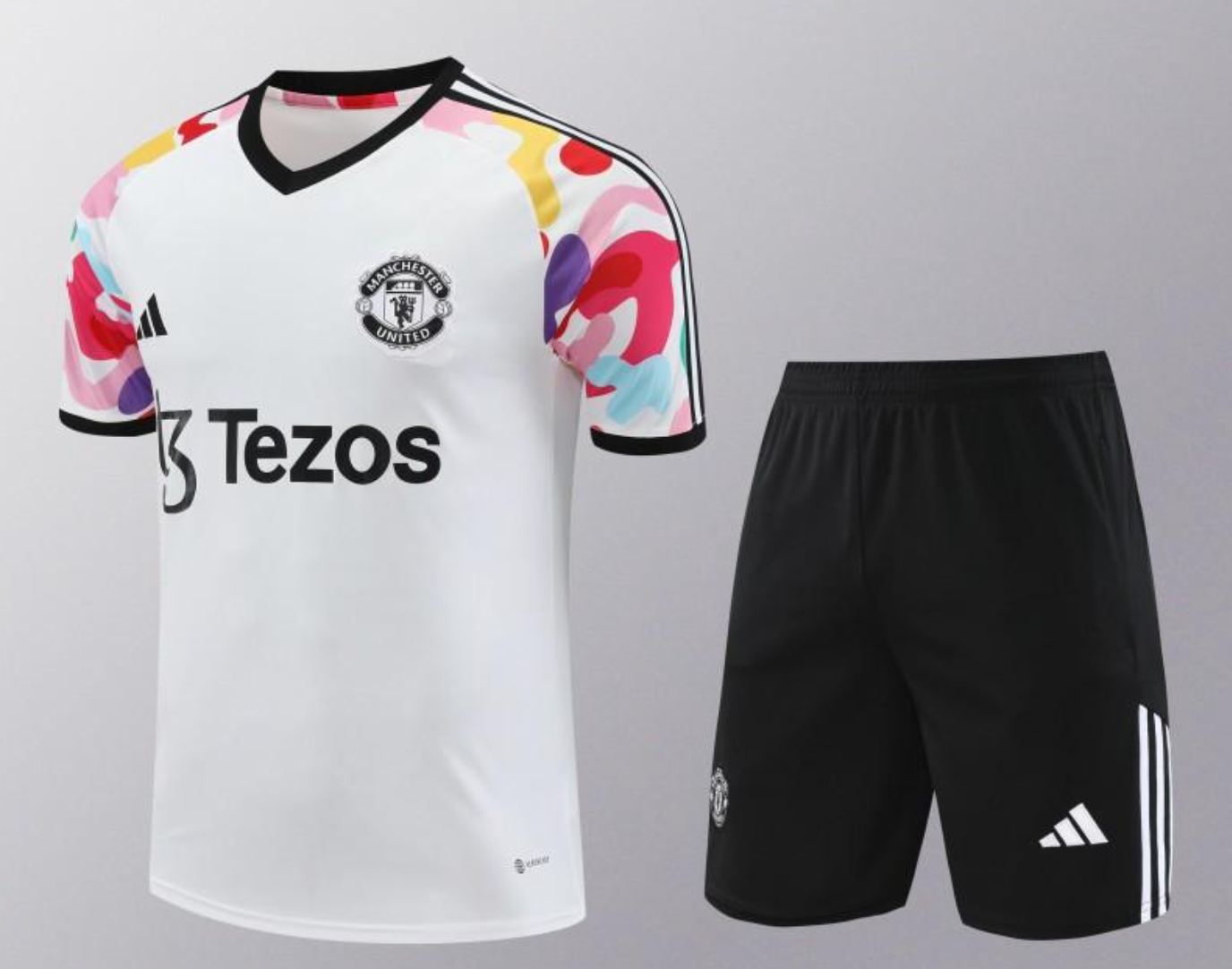 24/25 Manchester United White Short Sleeve Jersey+Shorts