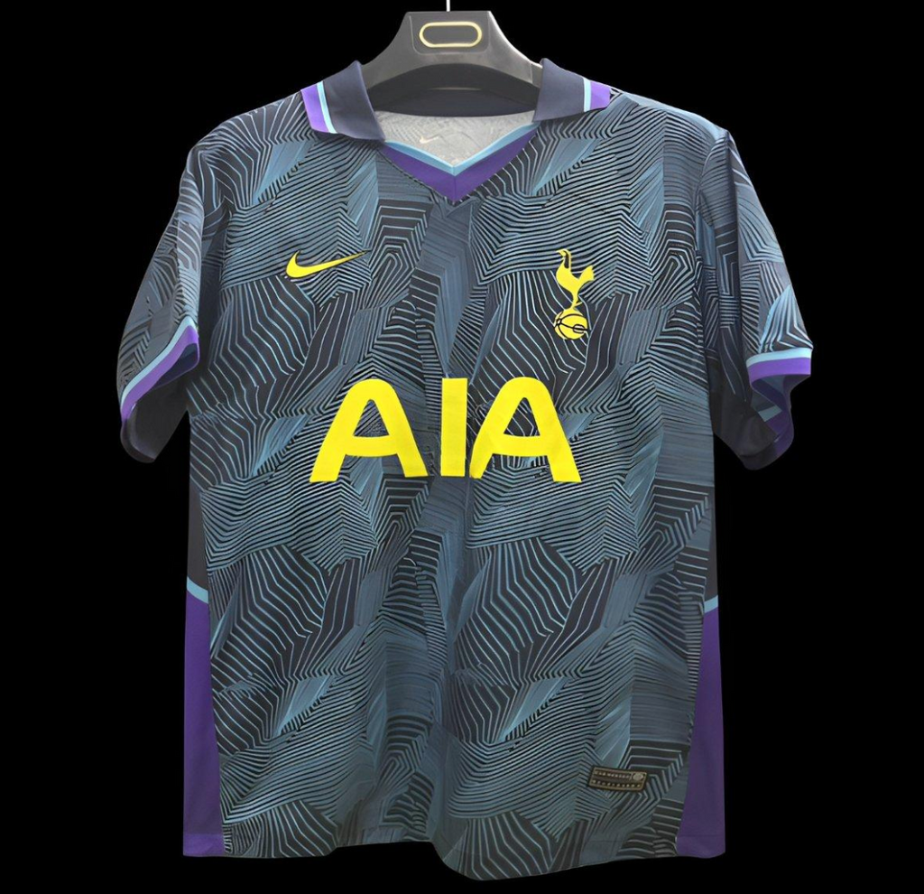 25/26 Tottenham Grey with Geometric Pattern