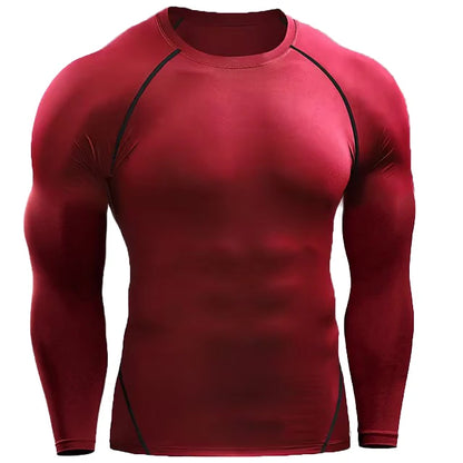 T-Shirt Compression Manches Longues Homme - Performance Sportive