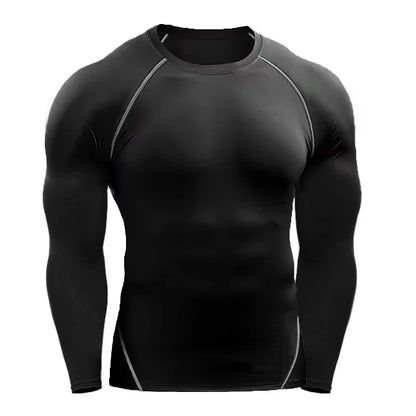 T-Shirt Compression Manches Longues Homme - Performance Sportive