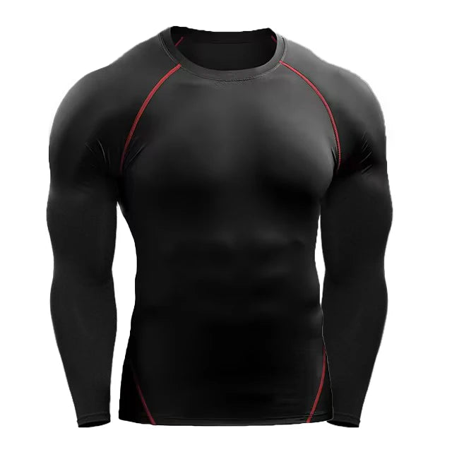 T-Shirt Compression Manches Longues Homme - Performance Sportive