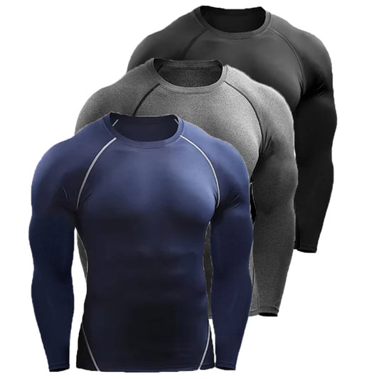 T-Shirt Compression Manches Longues Homme - Performance Sportive