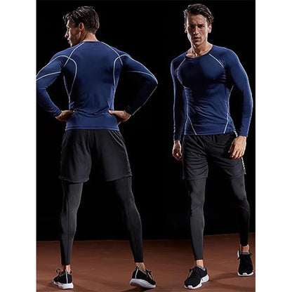 T-Shirt Compression Manches Longues Homme - Performance Sportive