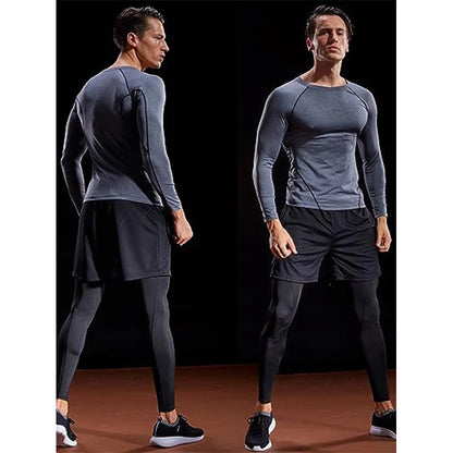 T-Shirt Compression Manches Longues Homme - Performance Sportive