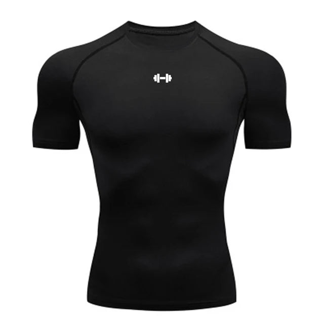 T-Shirt de Compression Homme - Séchage Rapide et Élastique