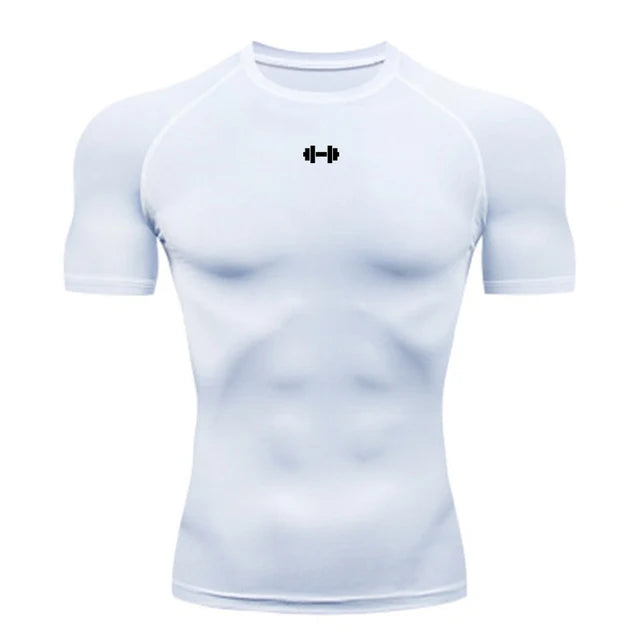 T-Shirt de Compression Homme - Séchage Rapide et Élastique