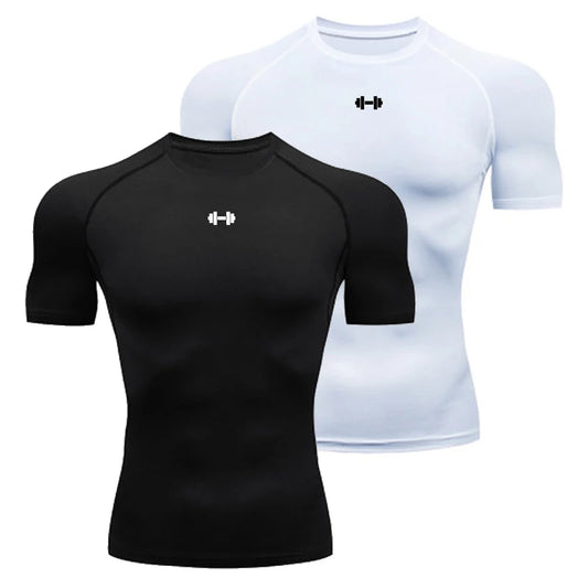 T-Shirt de Compression Homme - Séchage Rapide et Élastique