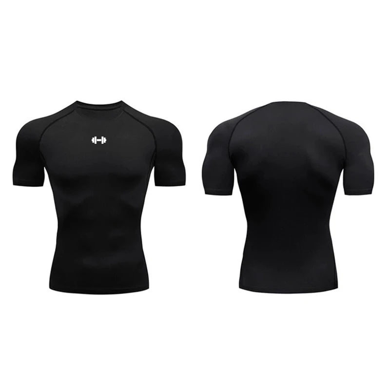 T-Shirt de Compression Homme - Séchage Rapide et Élastique