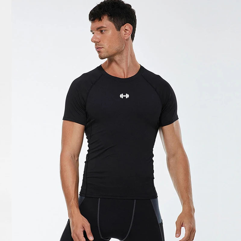 T-Shirt de Compression Homme - Séchage Rapide et Élastique