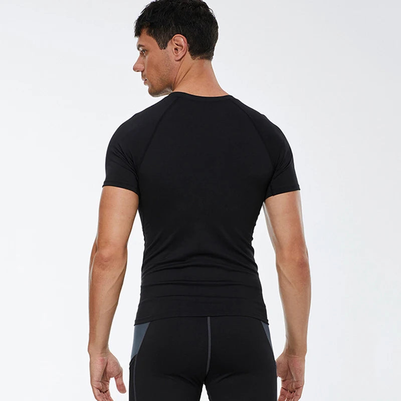 T-Shirt de Compression Homme - Séchage Rapide et Élastique