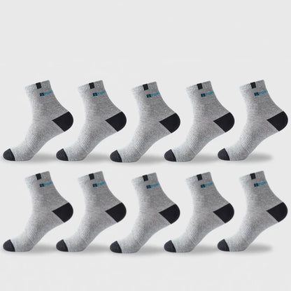 Chaussettes en Coton Respirantes pour Hommes - Lot de 5