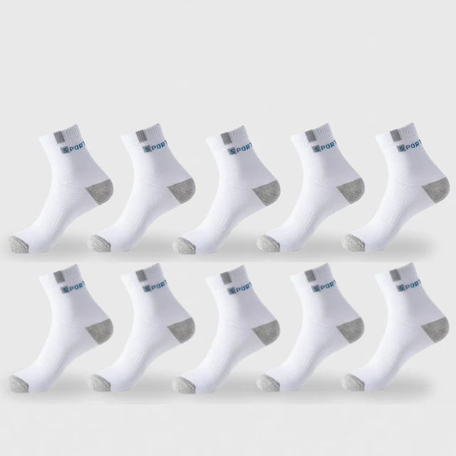 Chaussettes en Coton Respirantes pour Hommes - Lot de 5