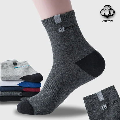 Chaussettes en Coton Respirantes pour Hommes - Lot de 5