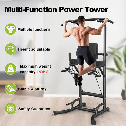 Power Tower Dip Station Barre de Traction Multifonction