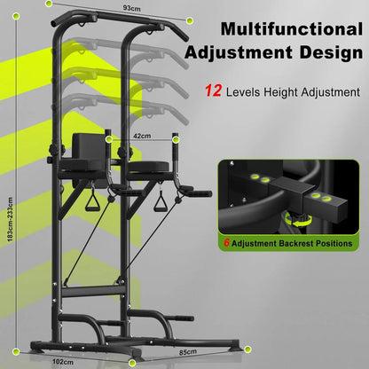 Power Tower Dip Station Barre de Traction Multifonction