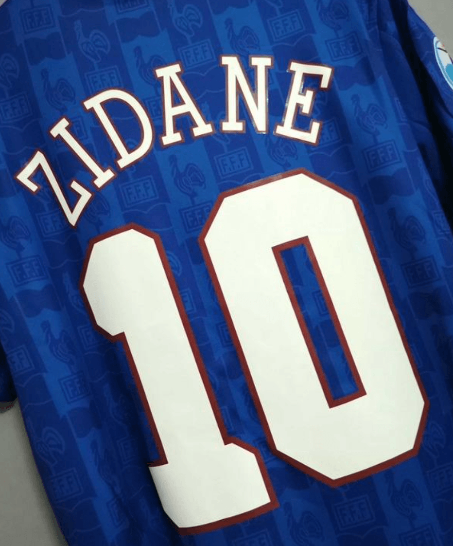 1996 France Home Jersey With EURO 1996 Patch – Image 4