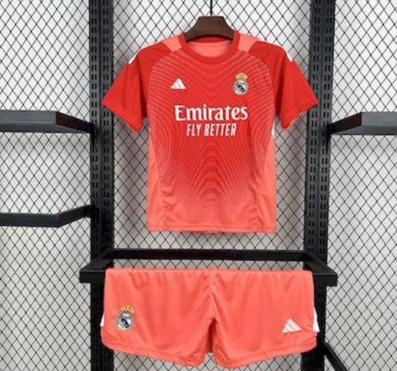 2025/26 Kids Real Madrid Orange Color Goalkeeper