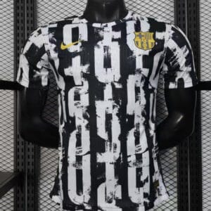 25/26 Barcelona Black with Distressed Stripes