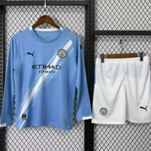 25/26 Kids Manchester City Home Long Sleeve