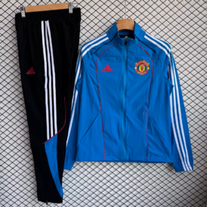 2025/26 Manchester United Blue Windbreaker Set