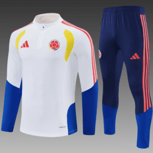 2026/27 Colombia White Half Pull Training Suit
