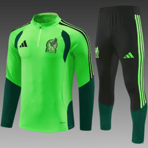 2026/27 Mexico Green Half Pull Training Suit