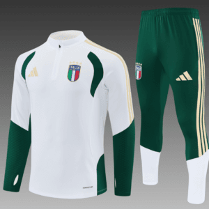 2026/27 Italy White Half Pull Training Suit