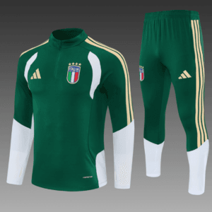 2026/27 Italy Green Half Pull Training Suit