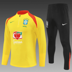 2025/26 Brazil Yellow Half Pull Training Suit